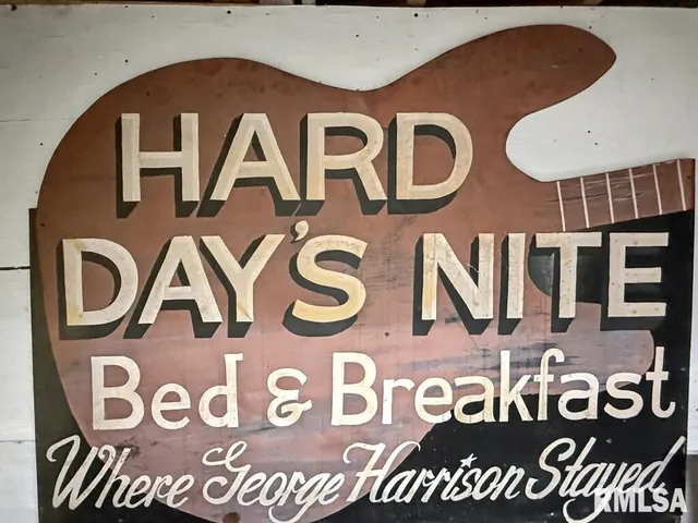 a view of a door with sign board