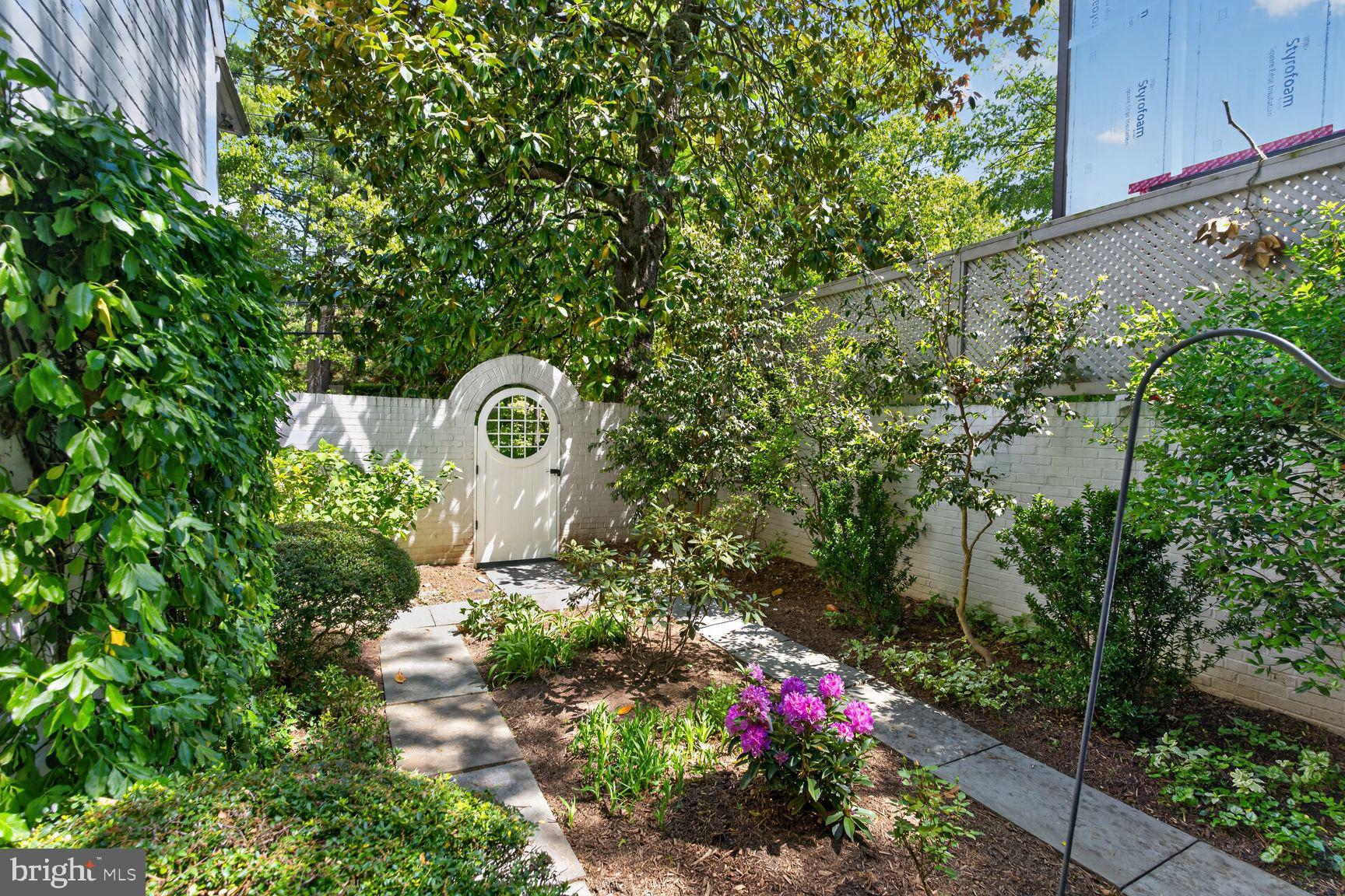 2260 48th Street Northwest Washington, DC 20007 - Photo 6 of 45 Private courtyard garden off living room