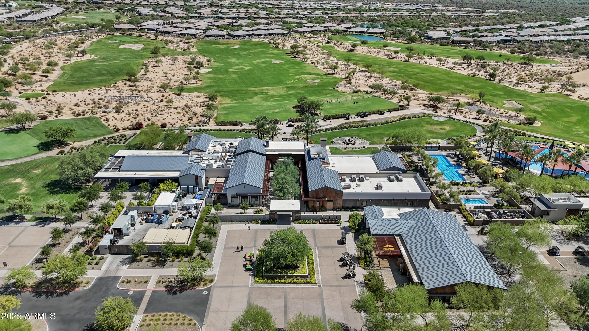 18068 East Curva De Plata Rio Verde, AZ 85263 - Photo 64 of 71 an aerial view of multiple houses with yard