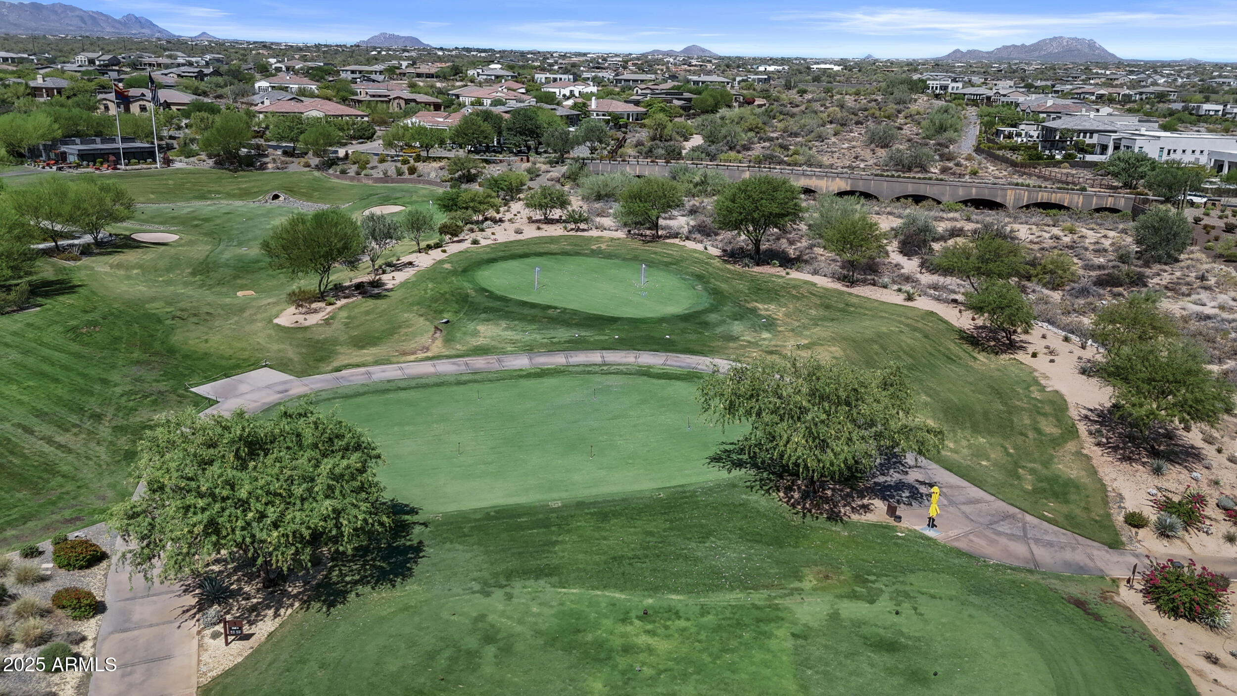 18068 East Curva De Plata Rio Verde, AZ 85263 - Photo 70 of 71 an aerial view of residential houses with outdoor space and trees