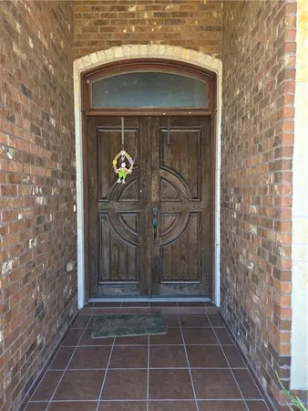 a door view with a glass door