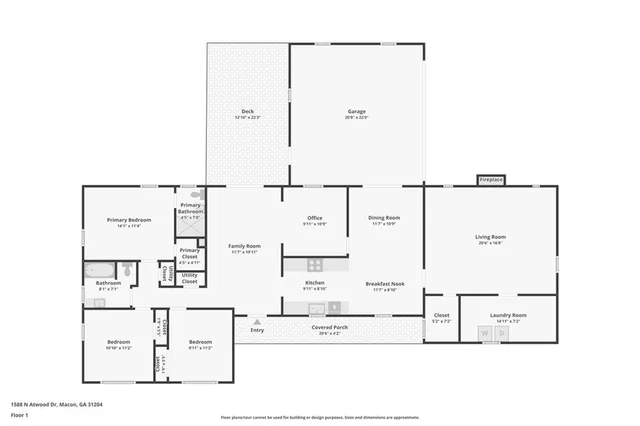 $250,000 | 1588 North Atwood Drive, Macon, GA 31204