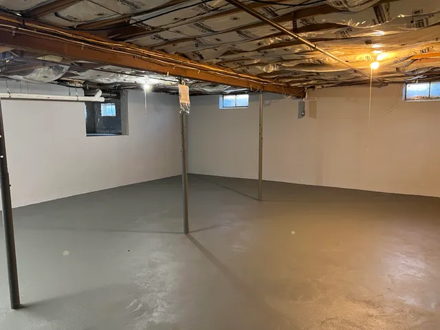 a view of an empty room