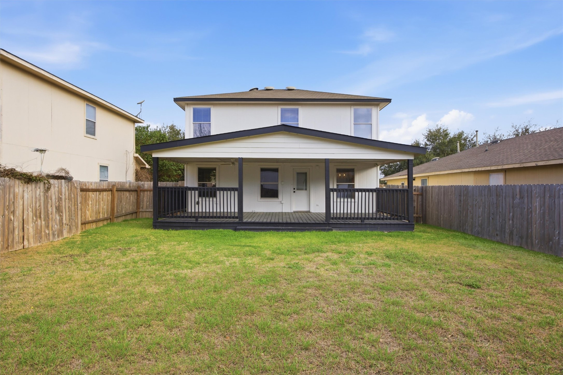 6708 Panda Royle Drive Del Valle, TX 78617 - Photo 39 of 40 a view of a house with backyard porch and furniture
