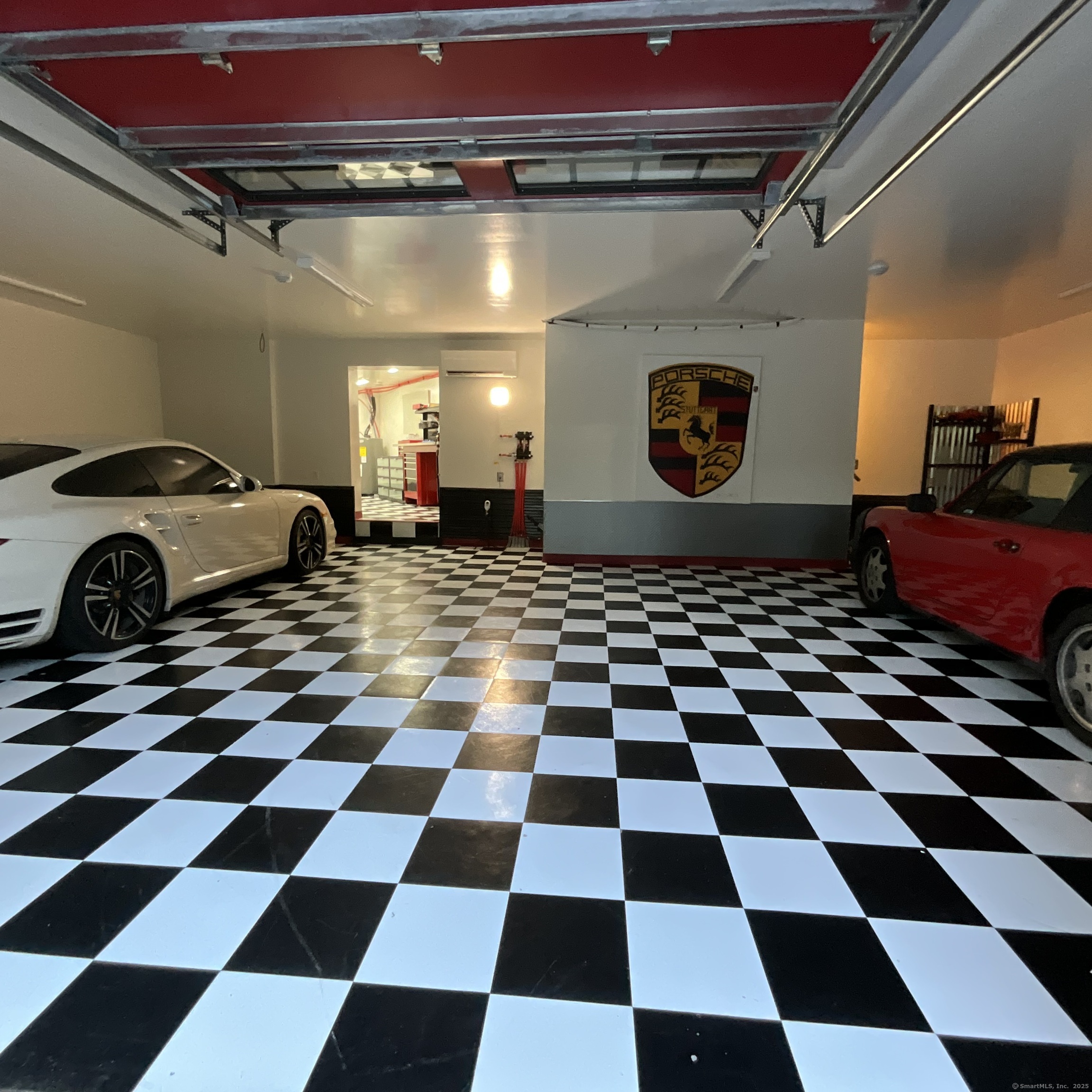 44 Brook Street Groton, CT 06340 - Photo 34 of 39 a black and white checkered floor with a black white checkered floor