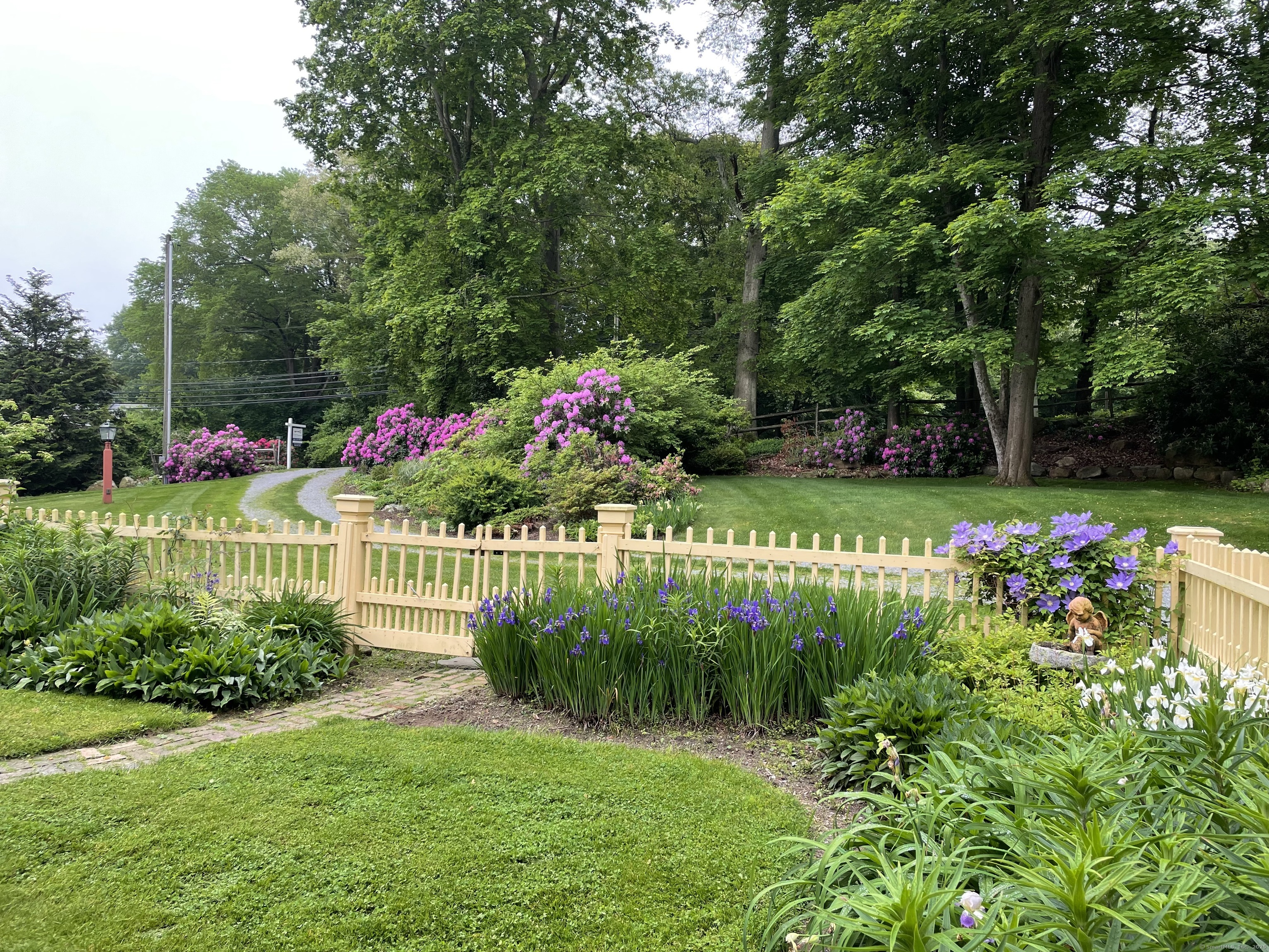 44 Brook Street Groton, CT 06340 - Photo 37 of 39 a view of a kitchen with plants and large trees
