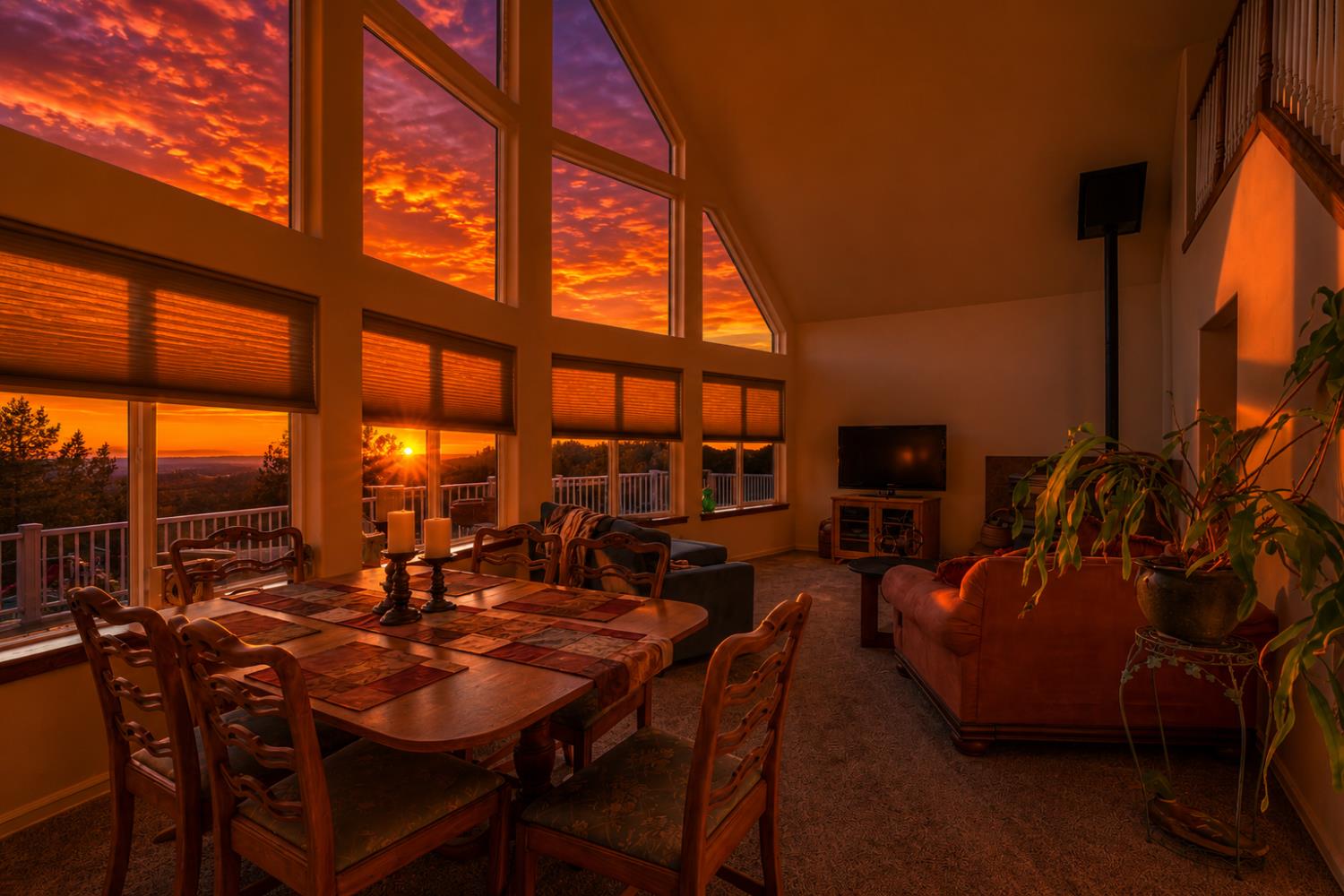 83 Northfork Road Berry Creek, CA 95916 - Photo 5 of 56 a view of a dining room with furniture window and outside view
