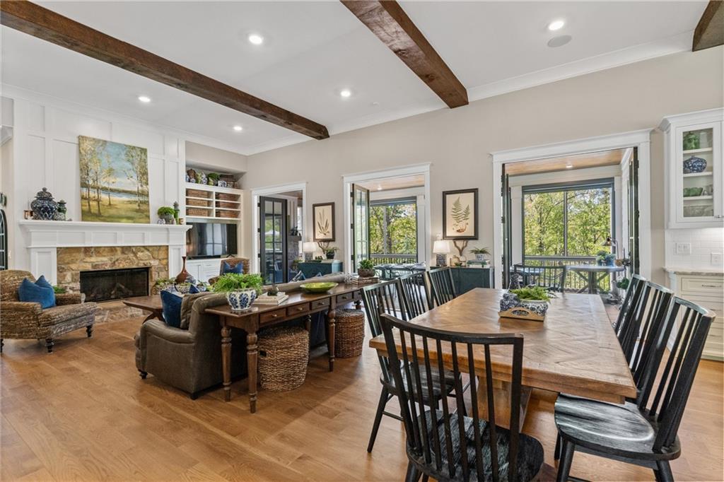 16200 Henderson Road Milton, GA 30004 - Photo 12 of 95 a view of a dining room with furniture window and outside view