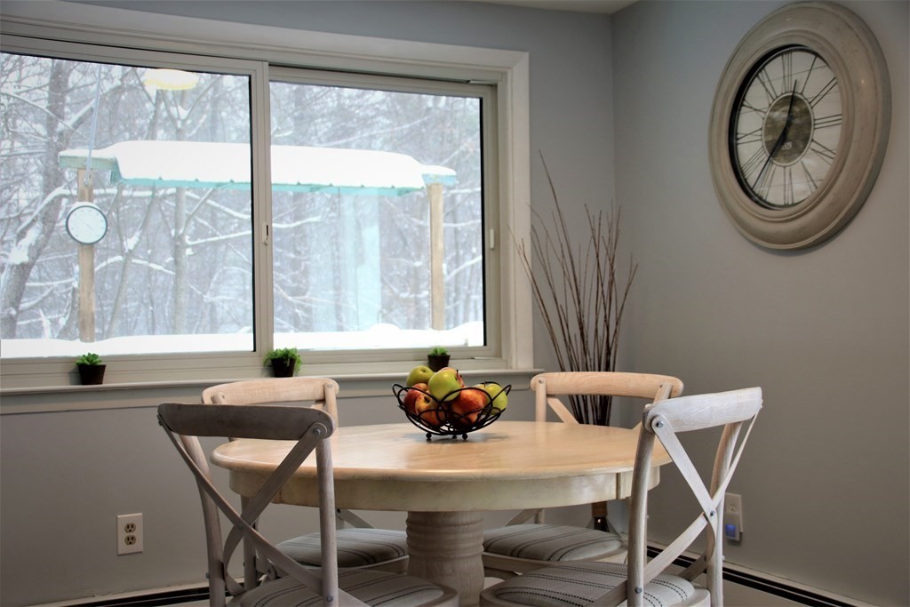 144 Partridgeville Road Templeton, MA 01468 - Photo 6 of 33 a dining room with furniture and a large window
