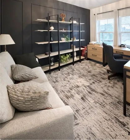 a bedroom with furniture and a window