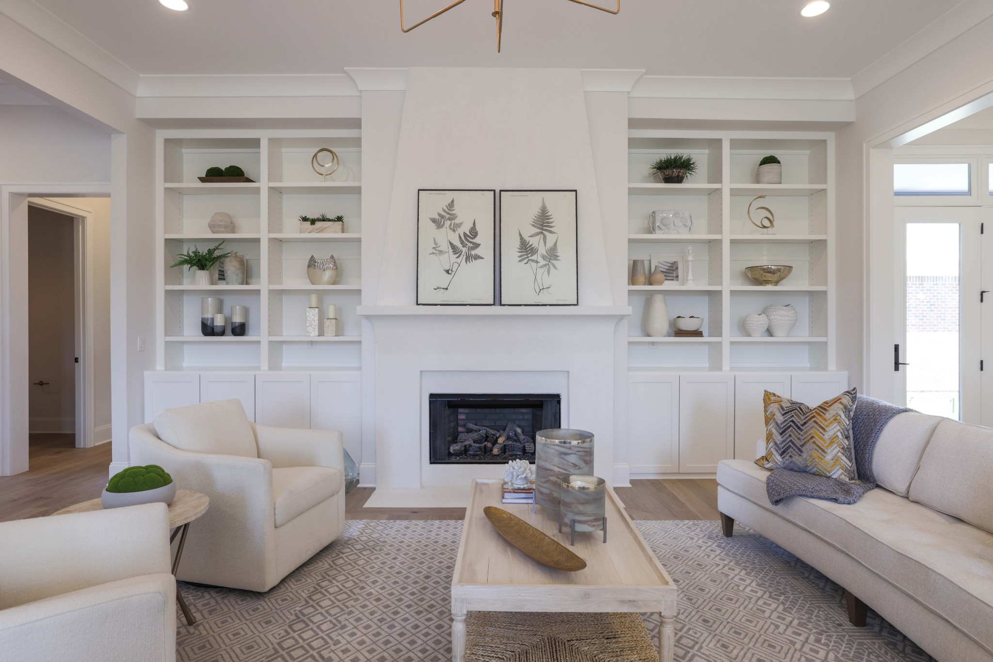 657 Jackson Falls Drive Nashville, TN 37221 - Photo 7 of 63 a living room with furniture and a fireplace