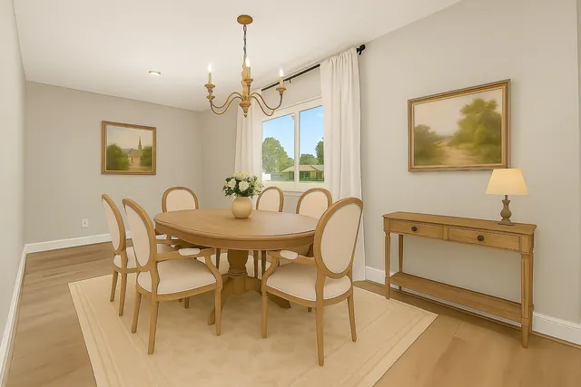 a view of an empty room