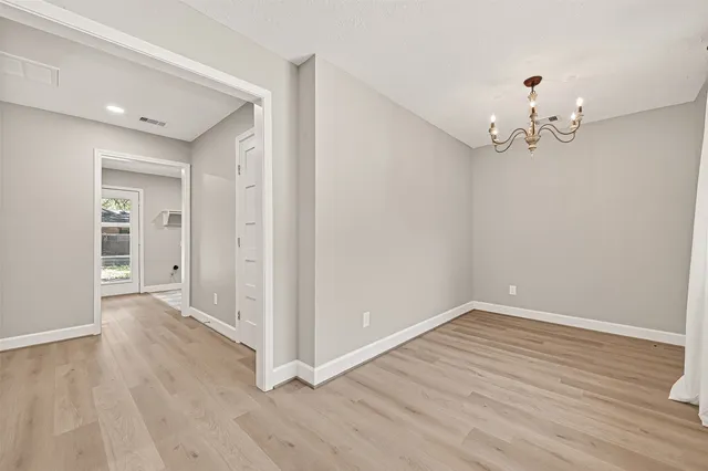 a view of an empty room