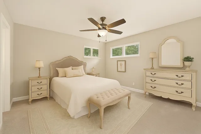 a view of outdoor space with deck and garden