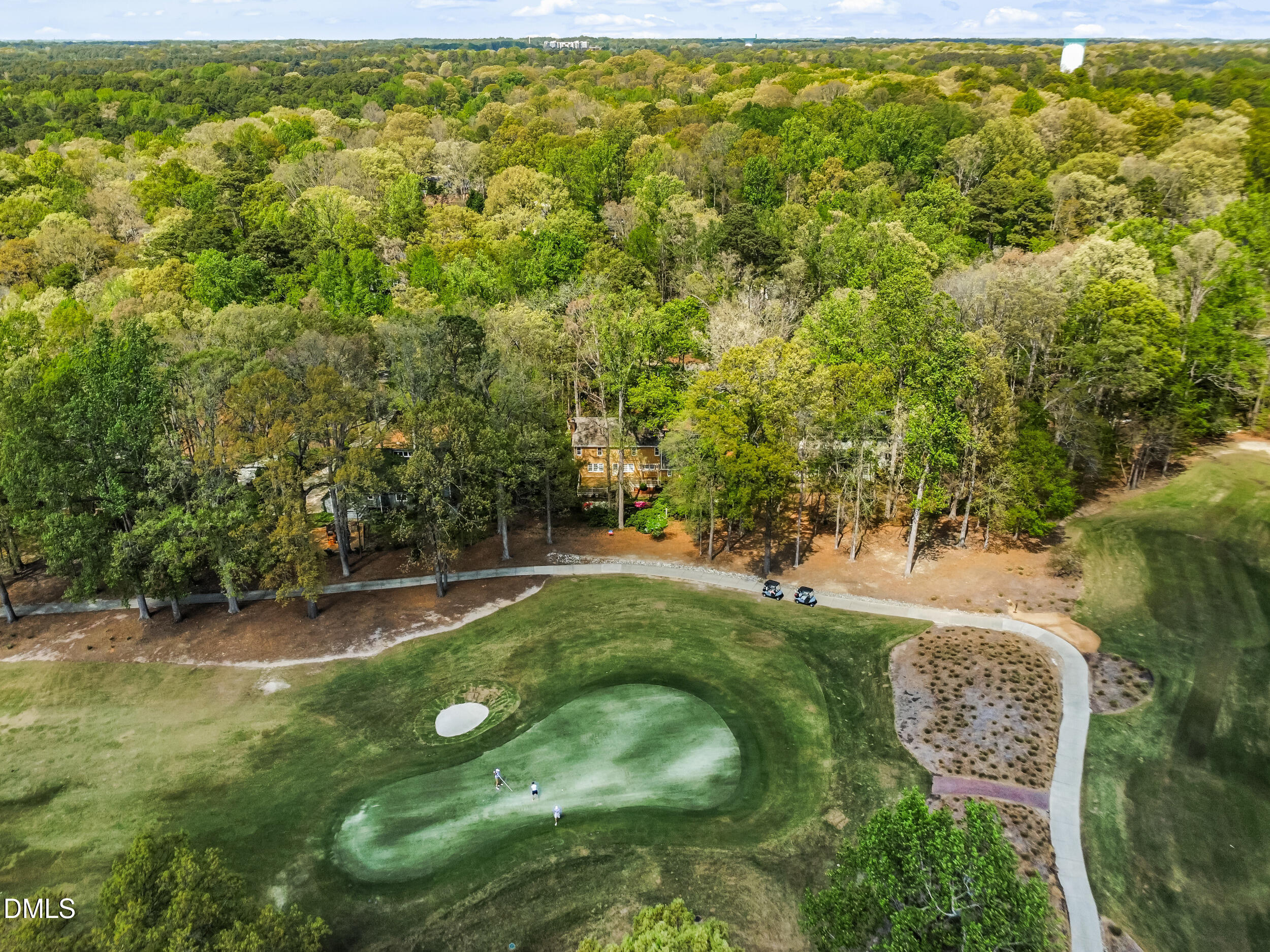 109 Queensferry Road Cary, NC 27511 - Photo 3 of 48 a view of a green yard with large trees