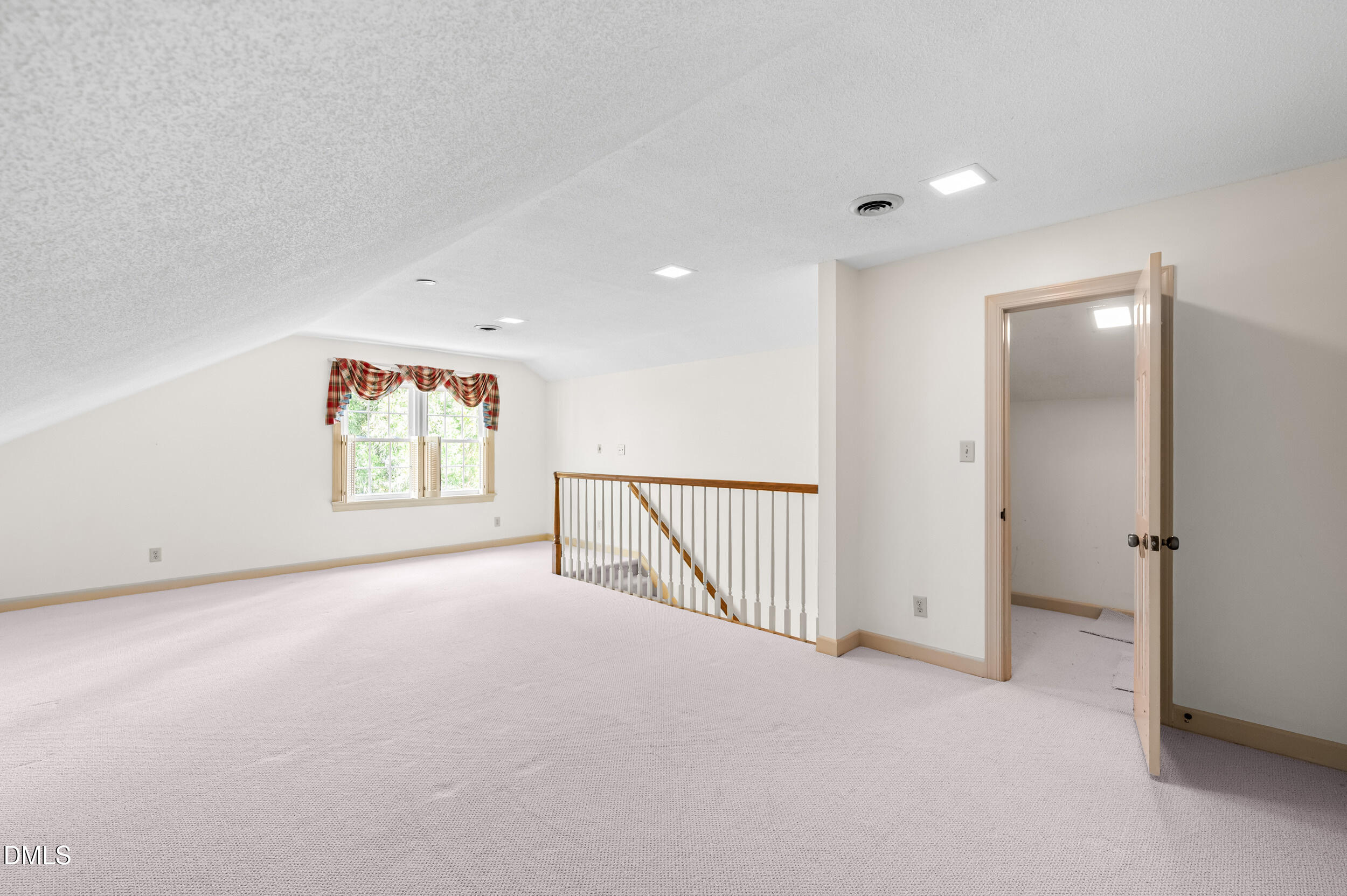 109 Queensferry Road Cary, NC 27511 - Photo 33 of 48 an empty room with windows and stairs