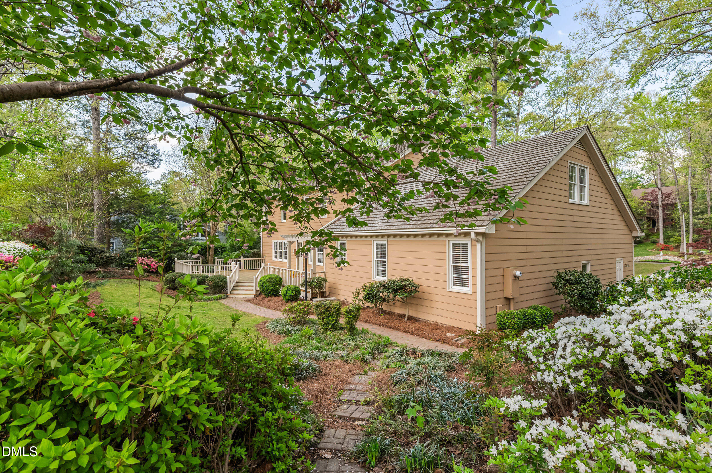 109 Queensferry Road Cary, NC 27511 - Photo 37 of 48 a backyard of a house with seating space