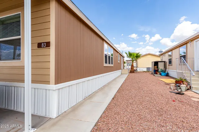 a view of a house with a patio
