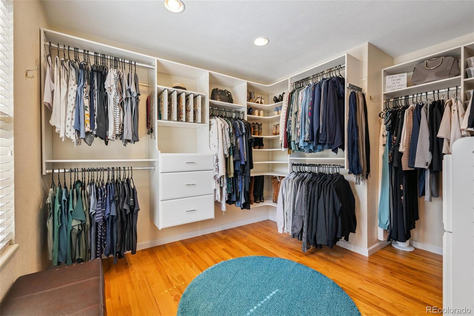 7659 South Fillmore Way Centennial, CO 80122 - Photo 18 of 45 a view of walk in closet with clothes and shoes