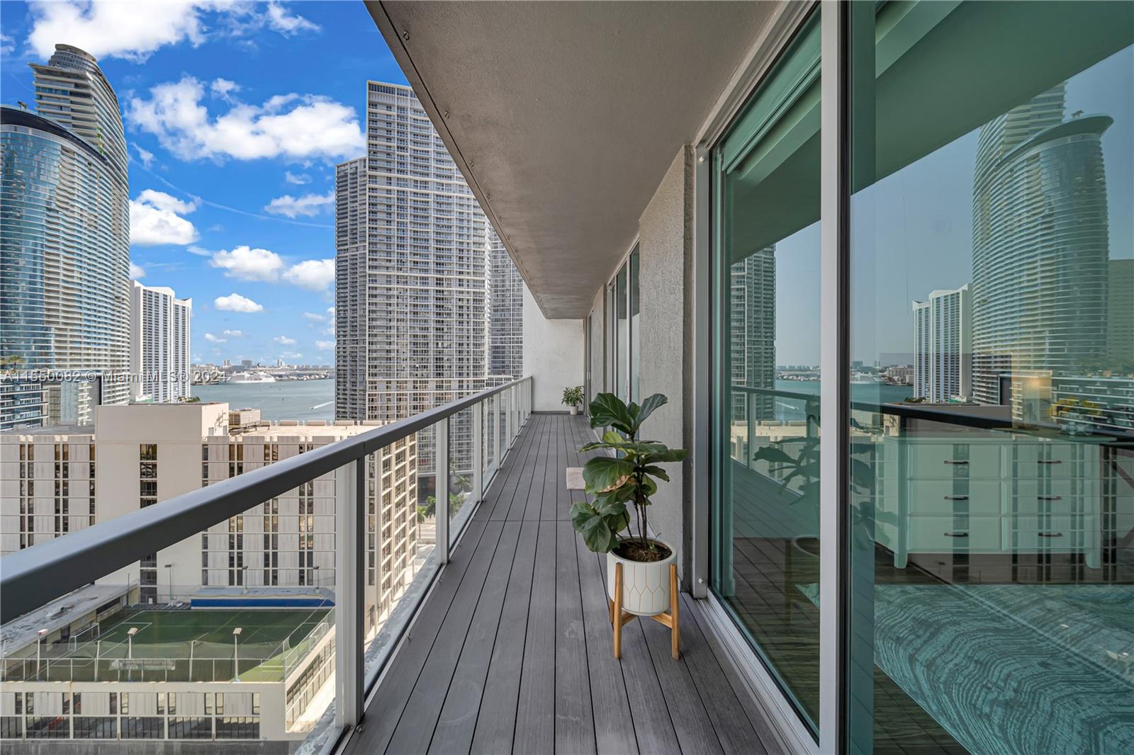 Brickell Miami, FL 33131 - Photo 32 of 61 a view of balcony with a potted plant