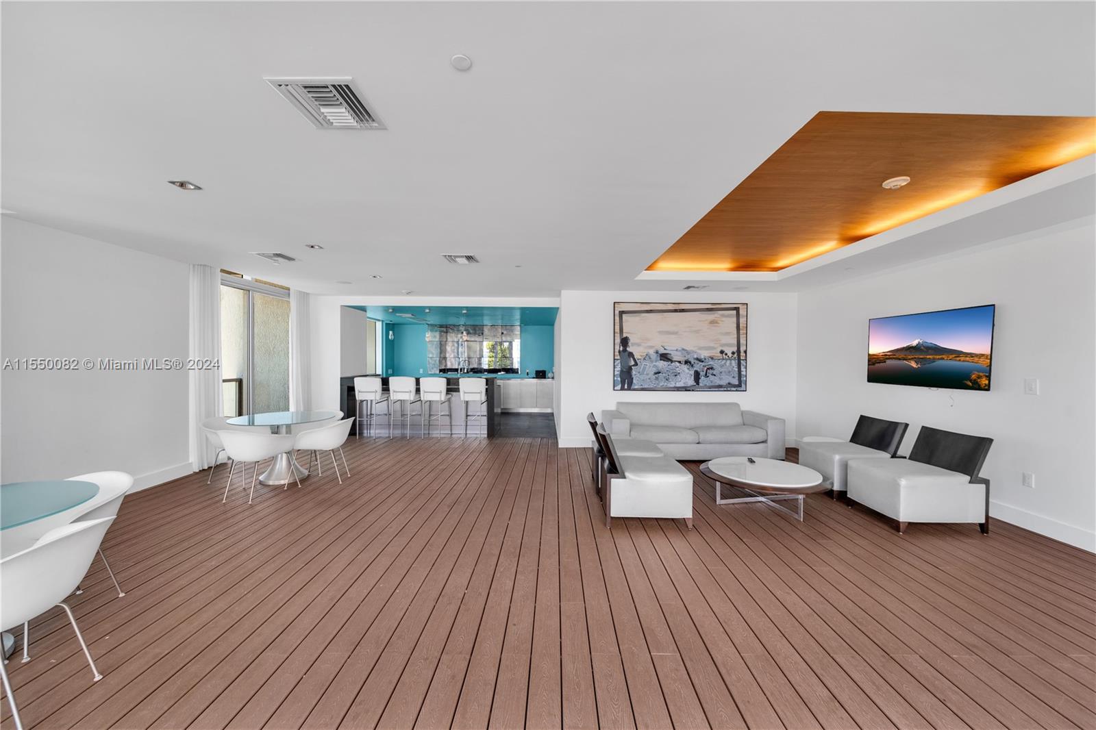 Brickell Miami, FL 33131 - Photo 53 of 61 a living room with furniture and wooden floor