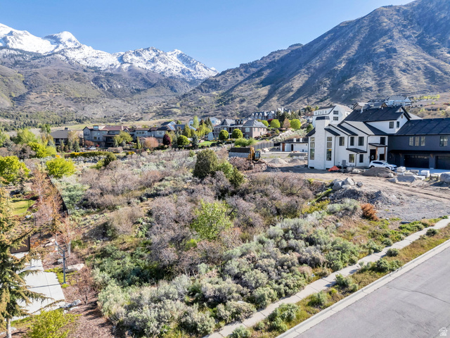Mountain view featuring nearby suburban area