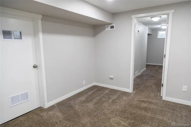 a view of an empty room