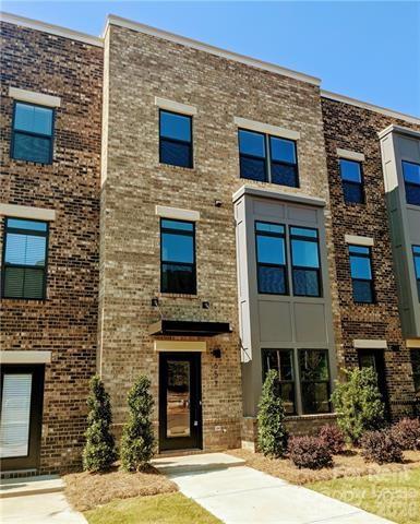 a front view of a building with street