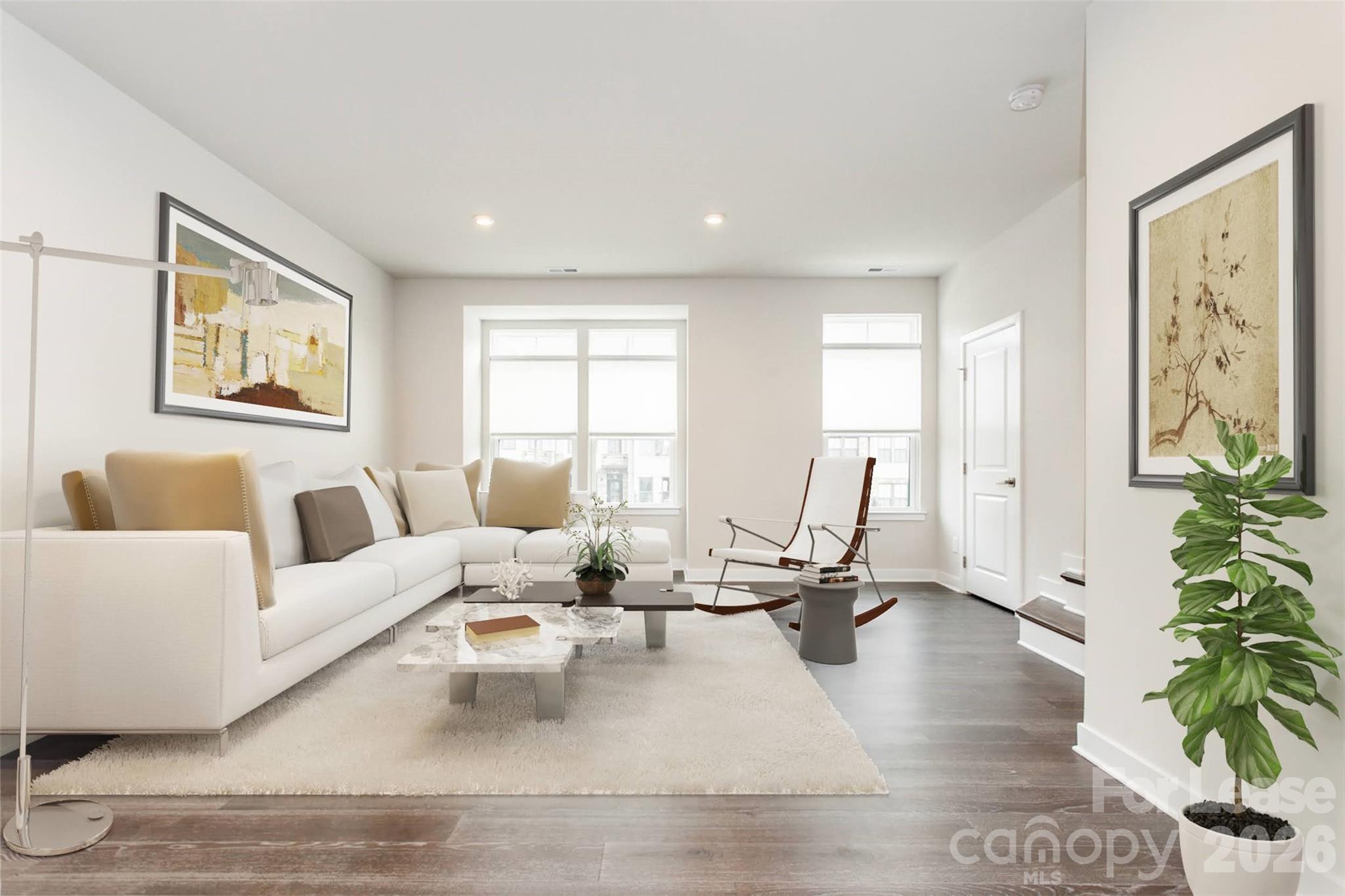 657 Uwharrie River Road Charlotte, NC 28211 - Photo 9 of 16 a living room with furniture or couch and a potted plant