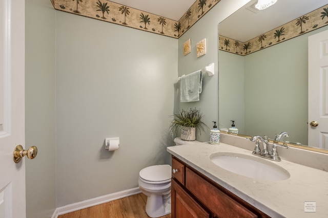 1805 Marne Road Bolingbrook, IL 60490 - Photo 12 of 27 a bathroom with a granite countertop sink toilet and shower