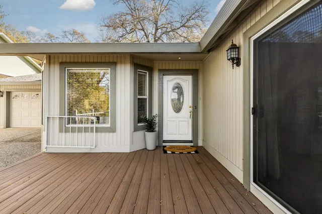 a view of a house with wooden floor