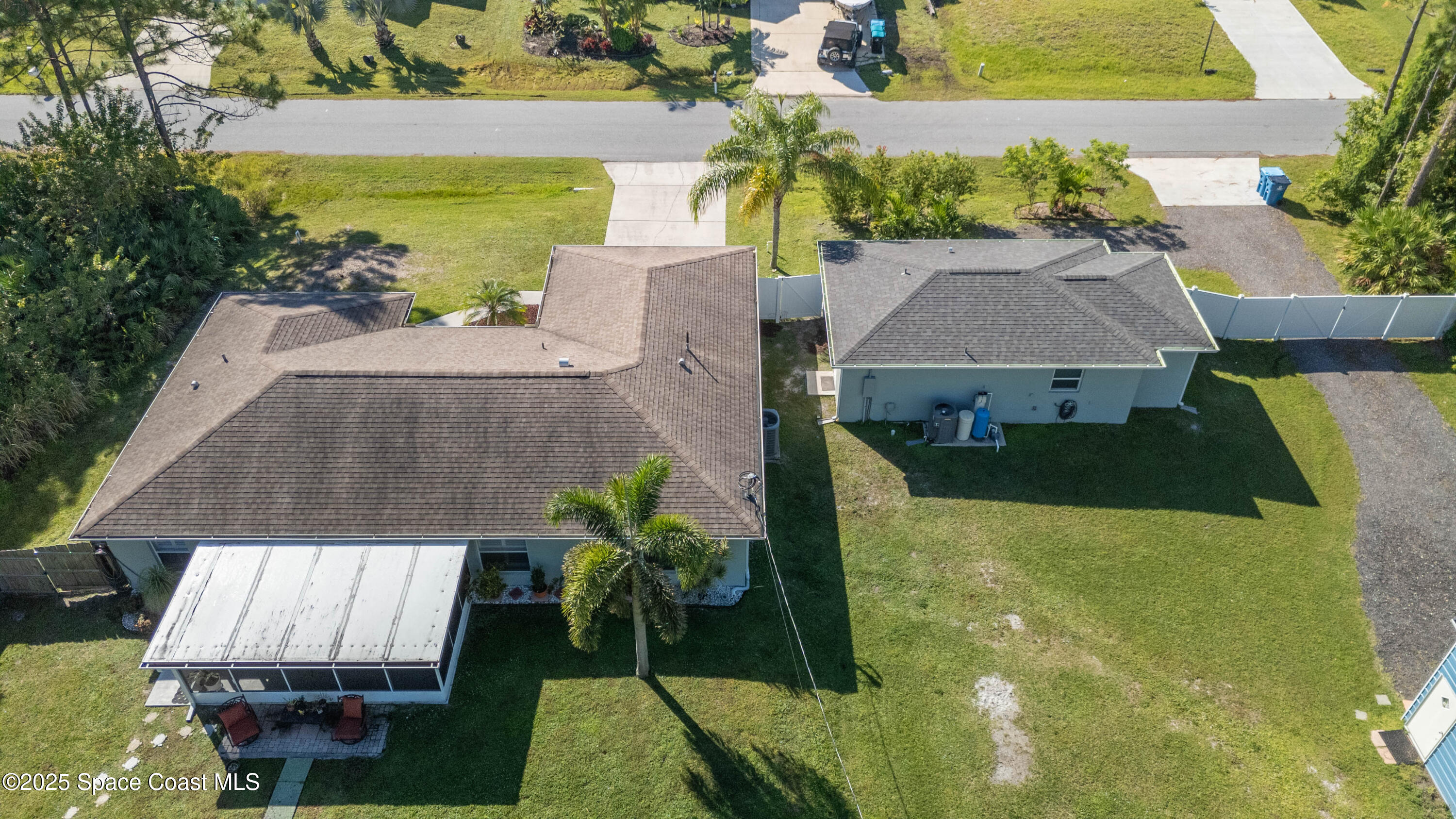 813 Tedder Road Southeast Palm Bay, FL 32909 - Photo 44 of 54 Aerial Overvhead