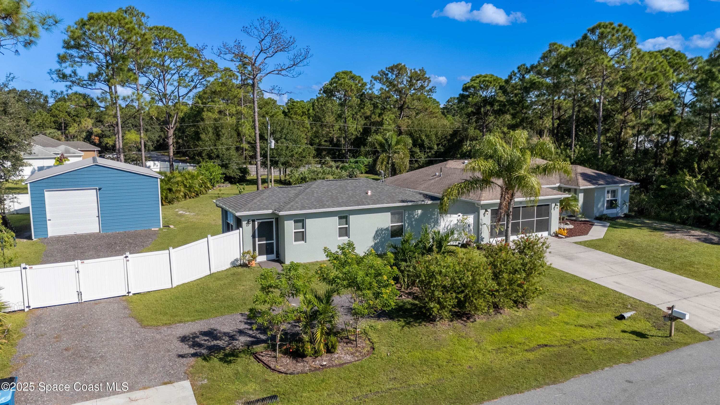 813 Tedder Road Southeast Palm Bay, FL 32909 - Photo 50 of 54 Front Aerial -3