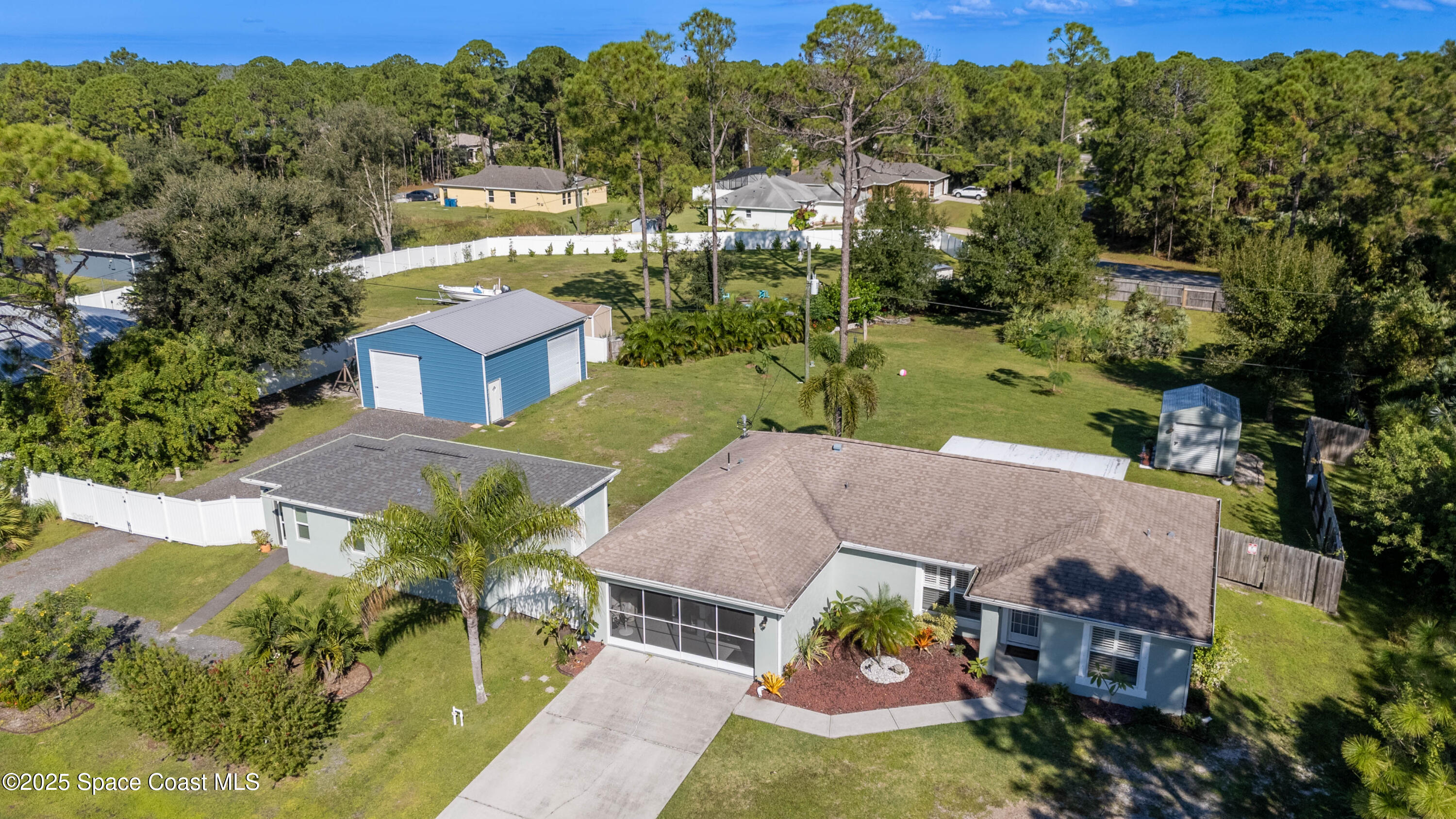 813 Tedder Road Southeast Palm Bay, FL 32909 - Photo 51 of 54 Front Aerial - 4