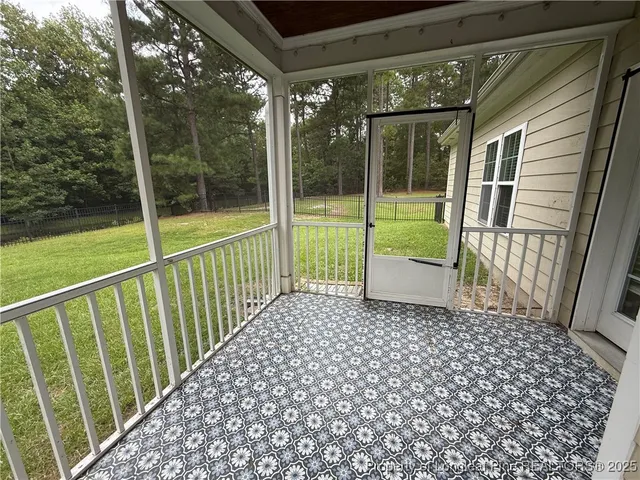 a view of a porch