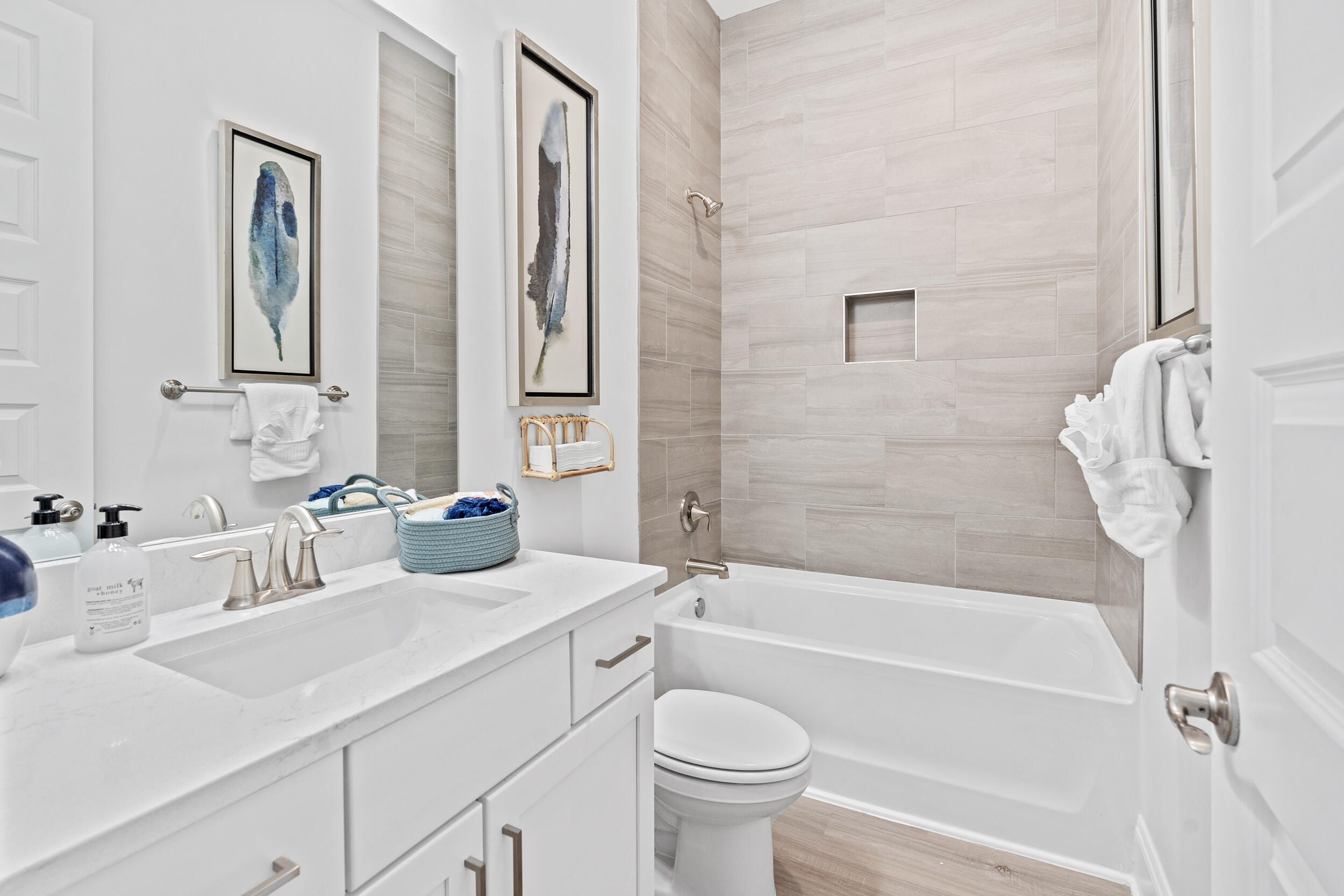 20 Mackenzie Lane, Unit LOT 34 Freeport, FL 32439 - Photo 29 of 50 a bathroom with a sink a toilet and a bathtub