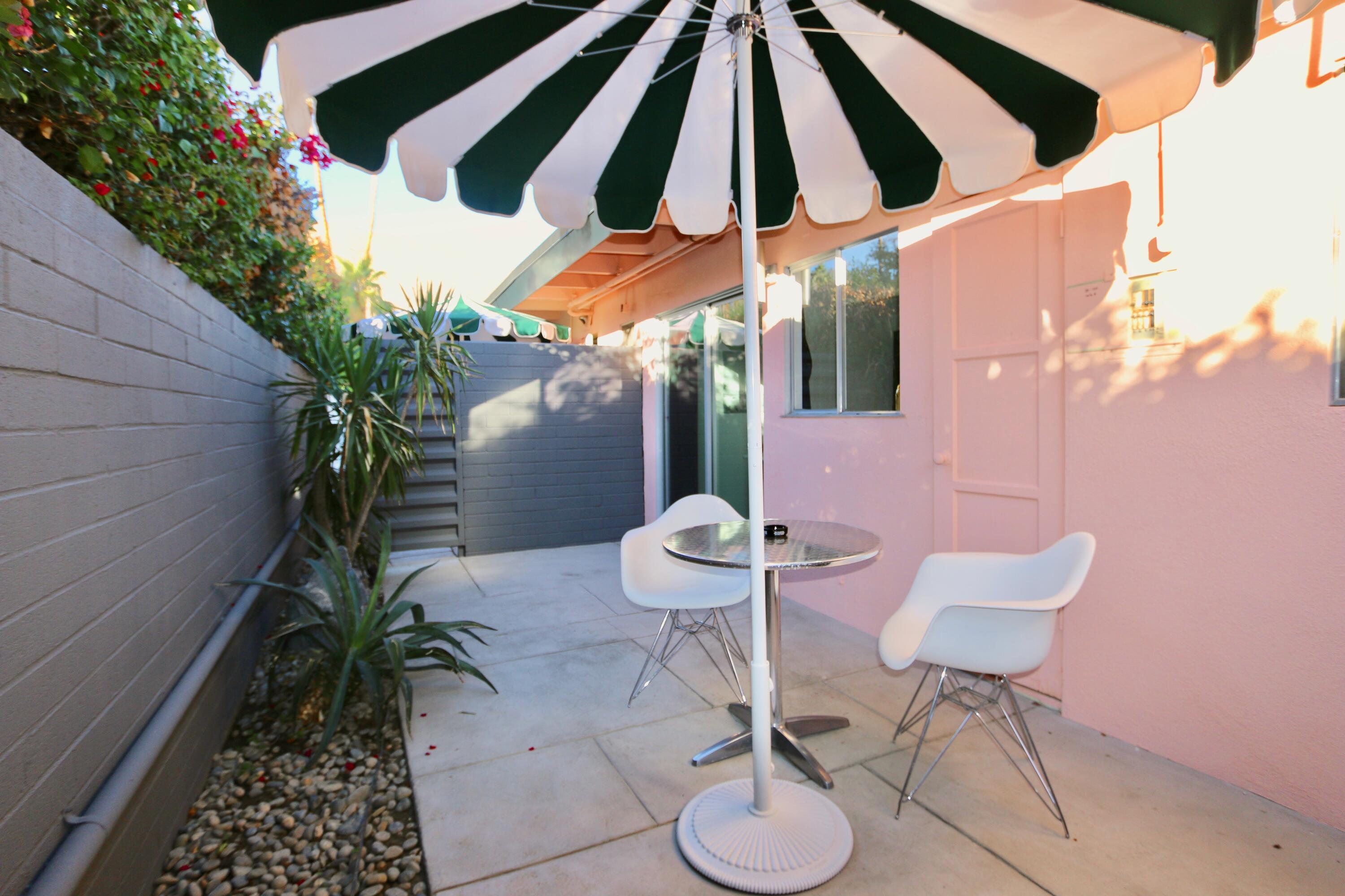 598 South Grenfall Road Palm Springs, CA 92264 - Photo 6 of 35 a view of balcony with a potted plant