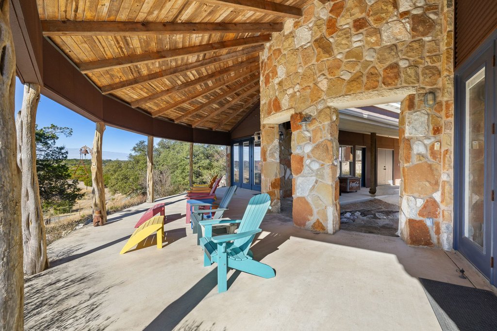 1292 Upper Turtle Creek Road Kerrville, TX 78028 - Photo 24 of 40 View of patio / terrace featuring french doors