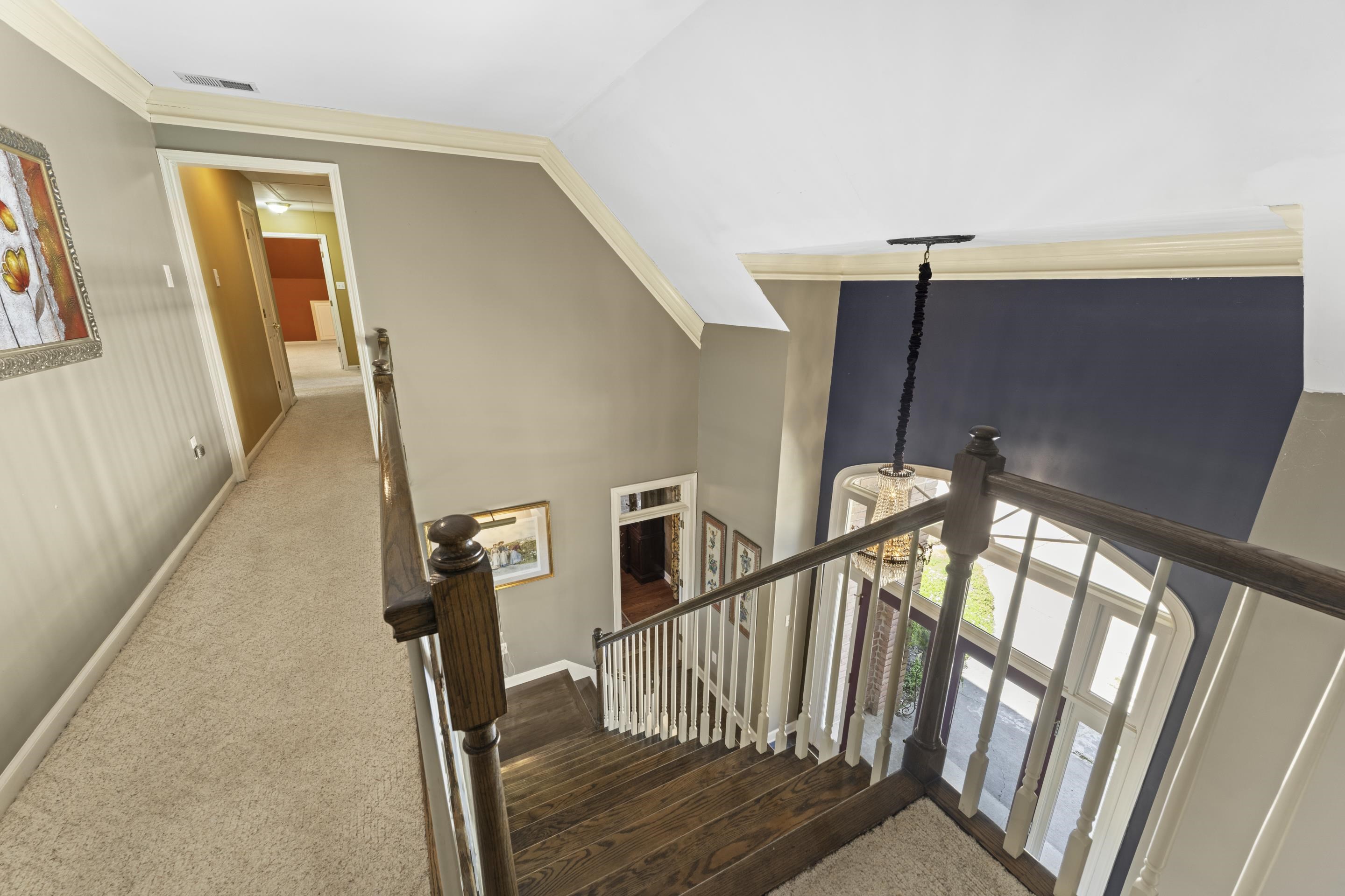 4132 Blackheath Drive Bartlett, TN 38135 - Photo 25 of 40 a view of staircase with railing and white walls