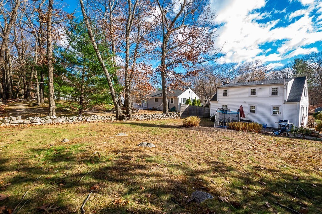 61 Ledgewood Road Dedham, MA 02026 - Photo 34 of 41 a backyard of a house with a tree