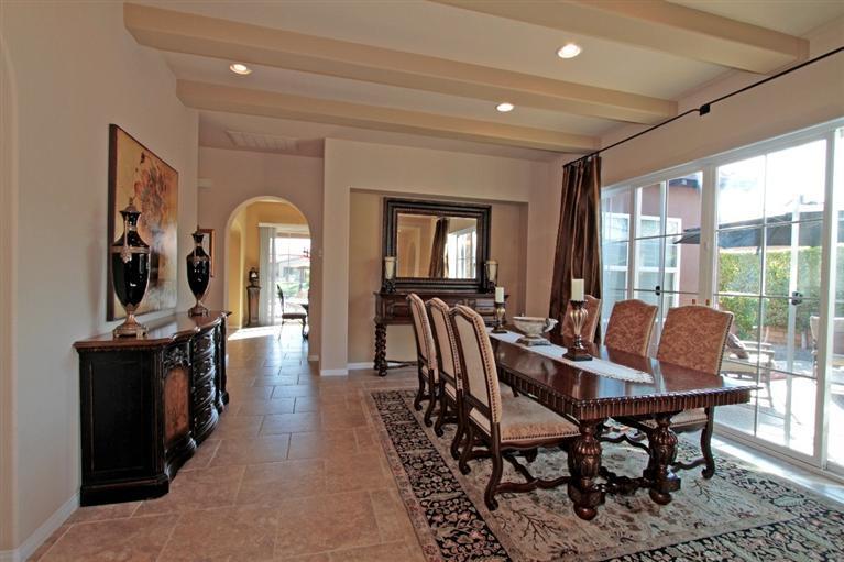 3 Via Santa Elena Rancho Mirage, CA 92270 - Photo 13 of 33 a view of a dining room with furniture window and outside view