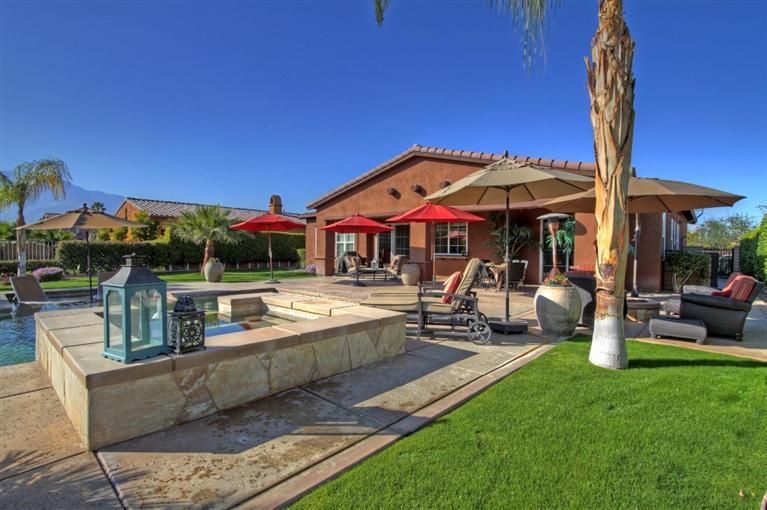 3 Via Santa Elena Rancho Mirage, CA 92270 - Photo 8 of 33 a view of a house with swimming pool and sitting area
