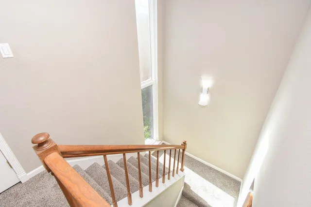 a view of a staircase