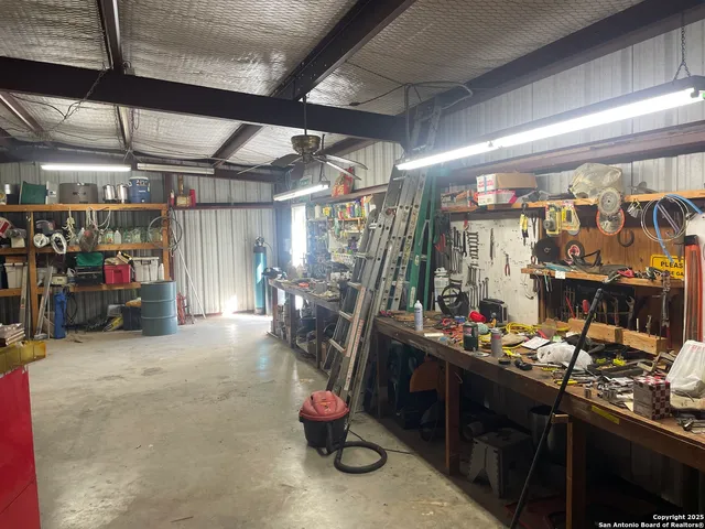 a view of a lake from a yard