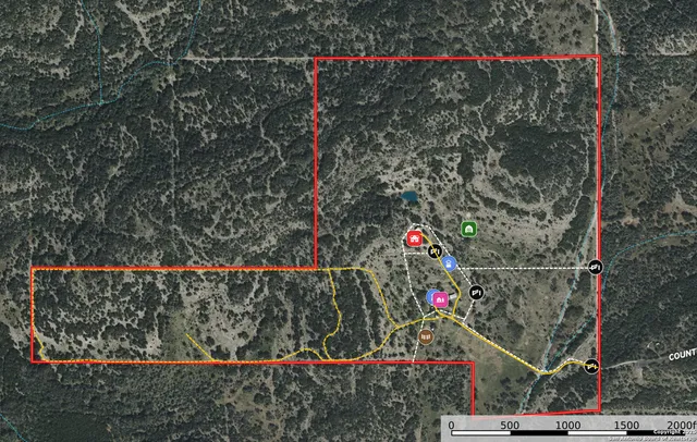 a view of a backyard with a lake view