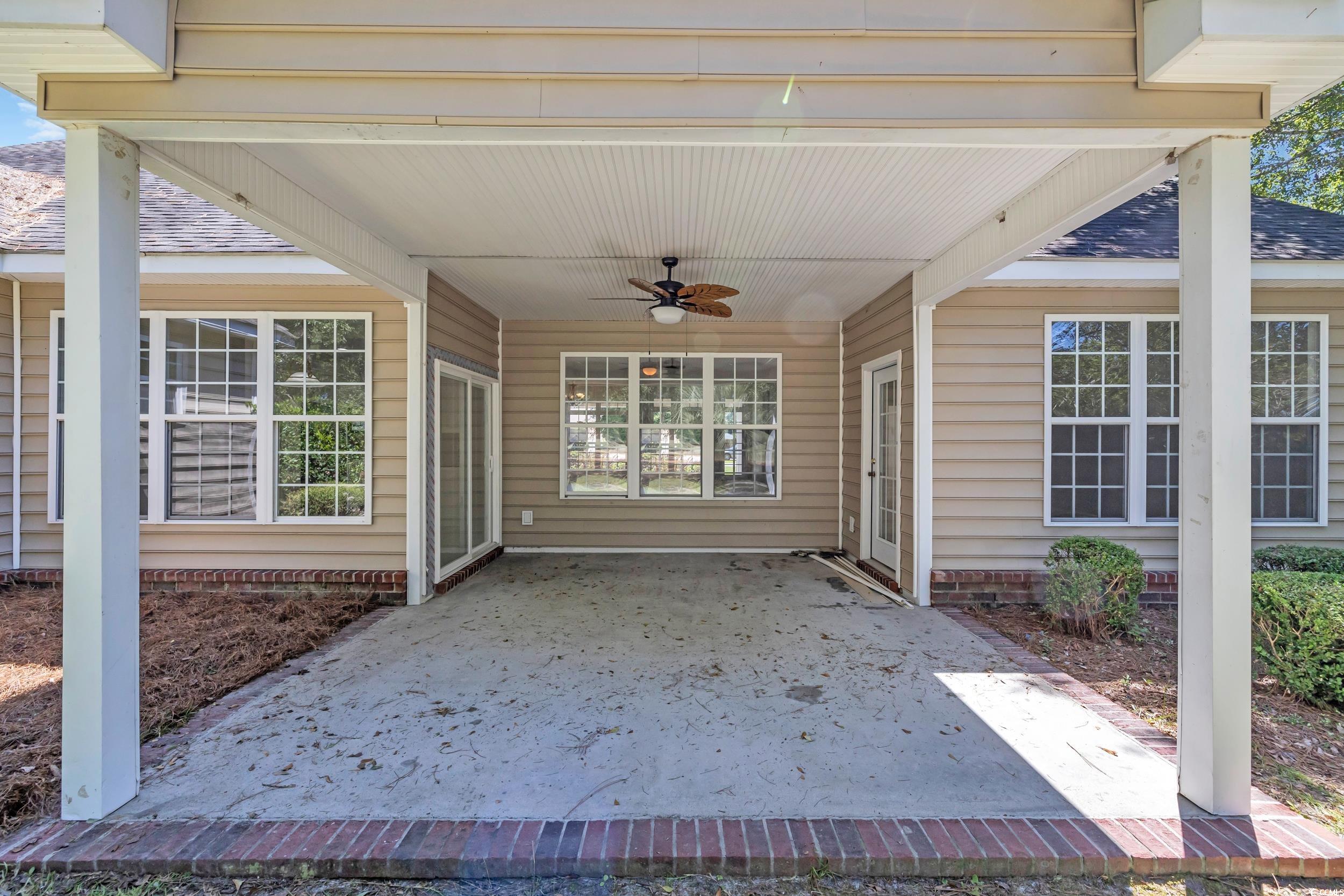 208 Lander Drive Conway, SC 29526 - Photo 32 of 40 View of patio / terrace featuring a ceiling fan