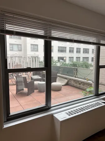 a view of a living room and a window