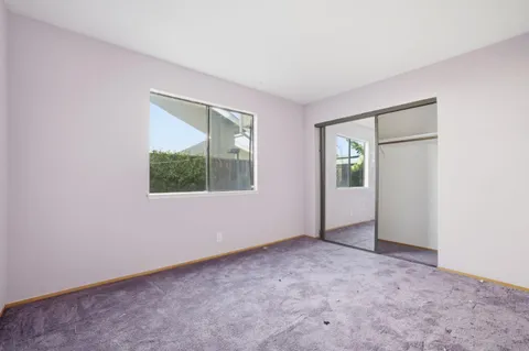 an empty room with an entryway