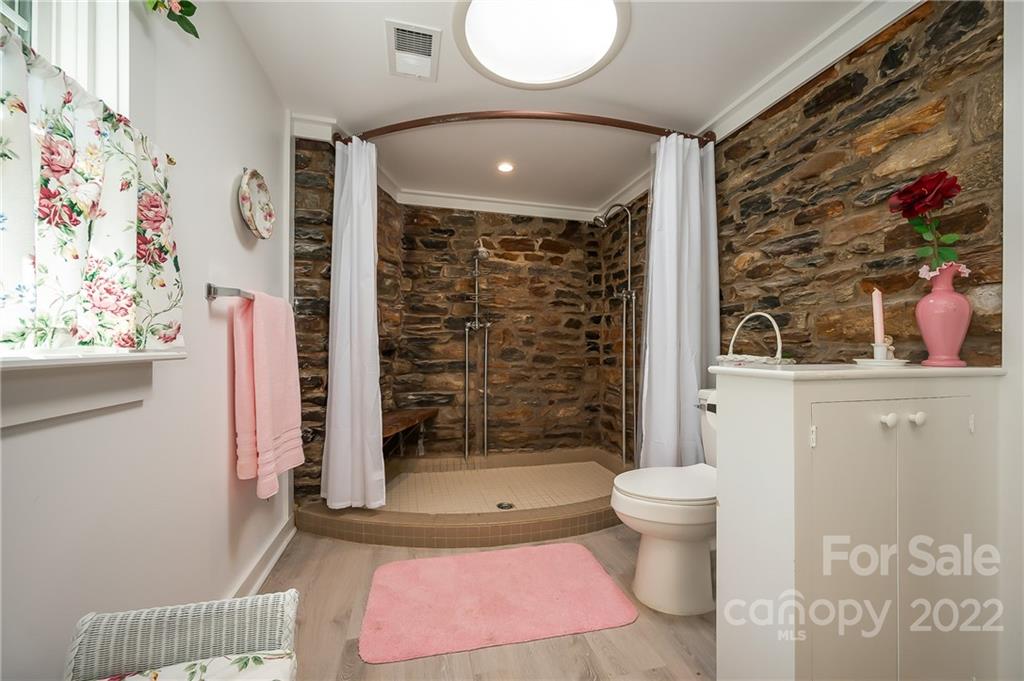 146 Hidden Hill Road Tryon, NC 28782 - Photo 20 of 43 a bathroom with a toilet and shower