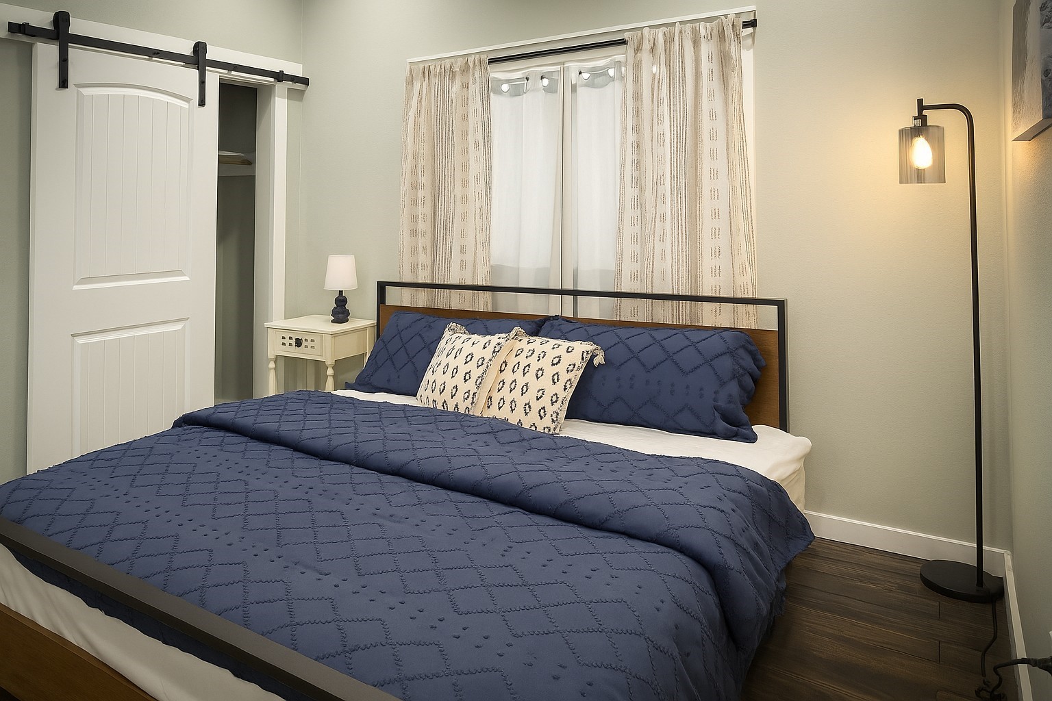 1084 Johnson Road Port Bolivar, TX 77650 - Photo 21 of 39 a bedroom with a bed and a shower